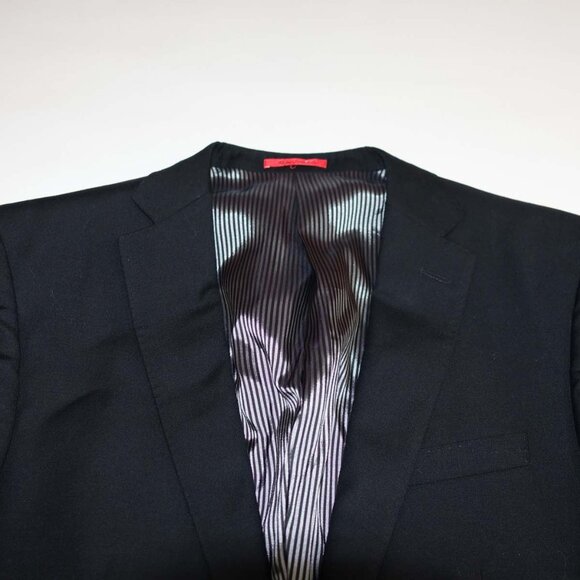 Bartorelli Napoli Men's Suit Jacket Size 38 Short Black 2 Button Wool Cashmere - Picture 3 of 9